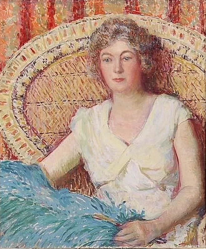 Ritratto di donna con piume